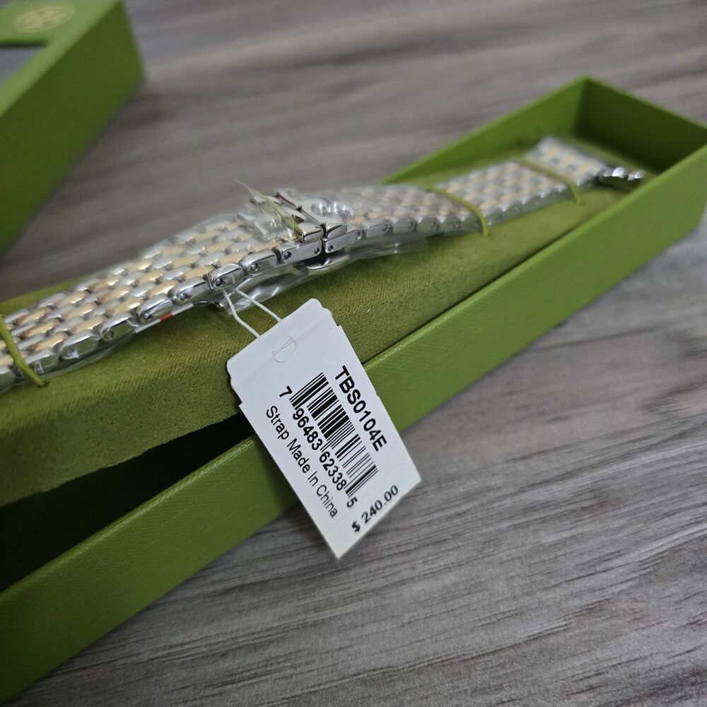 Tory Burch Apple Watch Band Two-Tone Steel Bracelet 38-46mm New - Picture 11 of 11